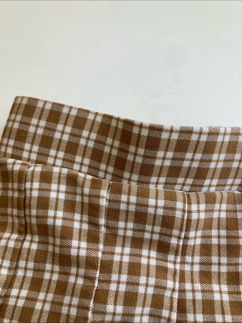 Full Tilt Brown Plaid Flared Mini Skirt - Picture 7 of 8